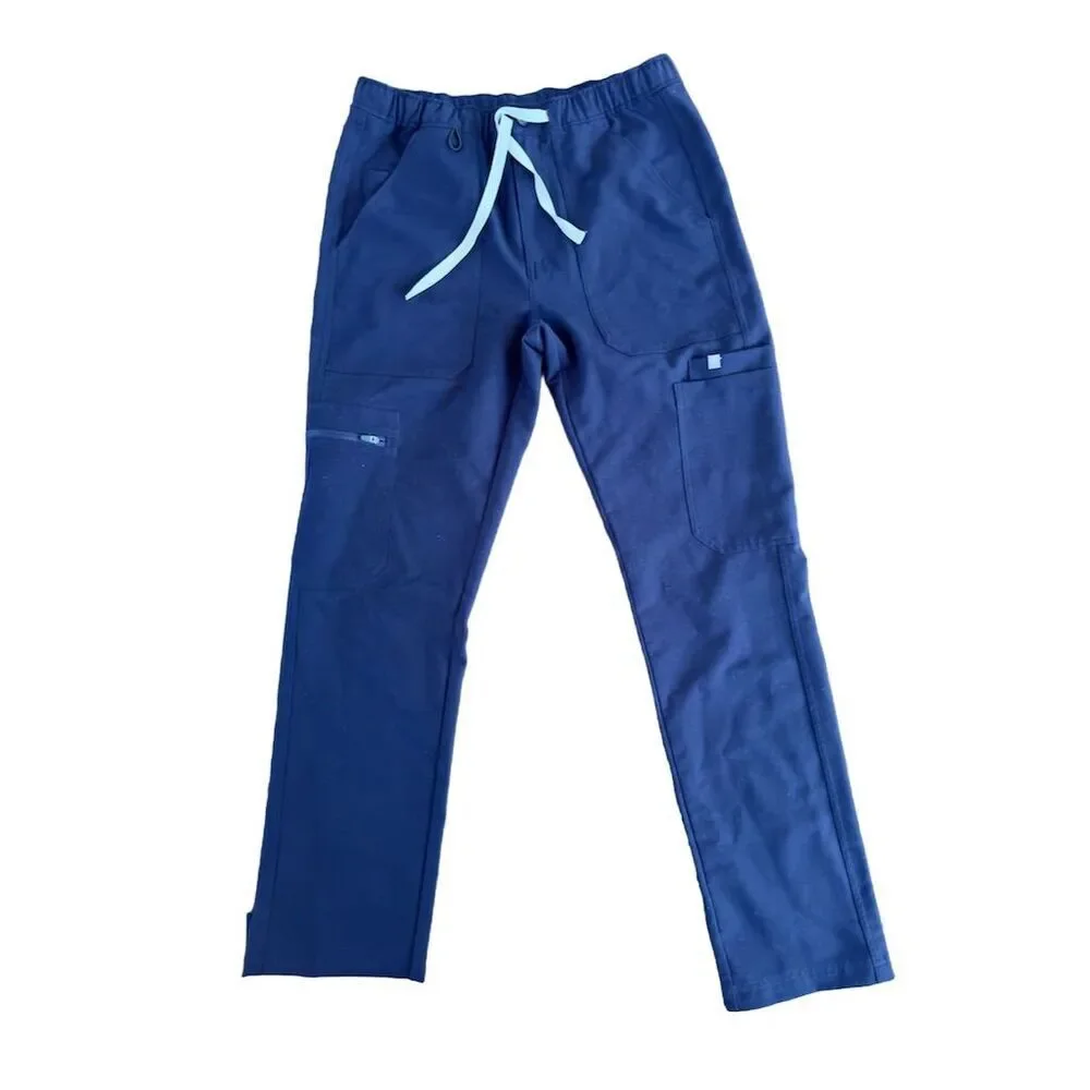 FIGS Men's XS Blue Cargo Scrub Pants 9‎ Pockets Workwear